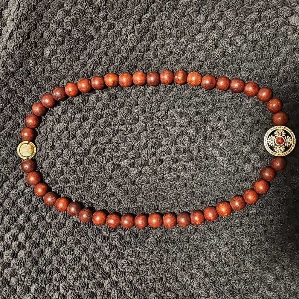Handmade Wooden Double Wrap Bracelet